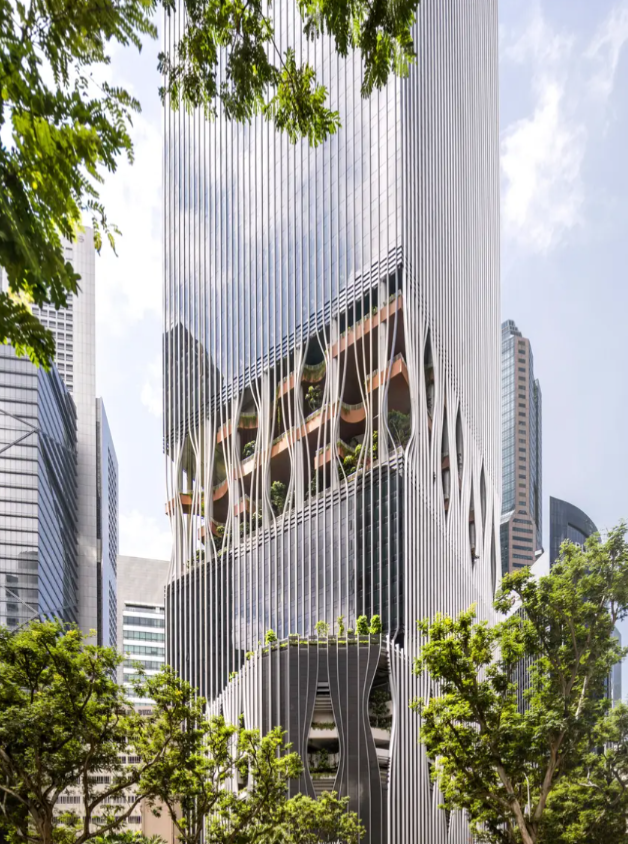 CapitaSpring Facade by BIG